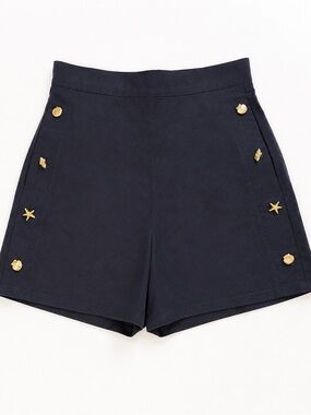 Corey Lynn Calter Anthropologie Nautical High-Waist Embellished Women's Shorts